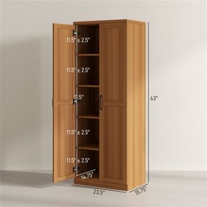 Mobile da Cucina Moderno Stile Shaker con Ante in PVC Naturale, Scocca in Melaminico e Granito Artificiale per Cucine di Appartamenti - Product Image 3
