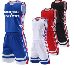 Custom Unisex Adults Basketball Jersey Set Quick-Dry Breathable Training Uniform Sportswear Sublimation Sleeveless <b>Shorts</b> Team - Product Image 2