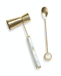 Juego de Herramientas para Bar de Cócteles Dorado, Acero Inoxidable 304, Colador, Muddler Julep, Agitador, Pinzas, Abridor - Product Image 2