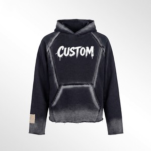 OEM Heavyweight Streetwear Hoodie Garment Dyed Hoodie Custom Hoodie Boutique Collections - Product Image 5
