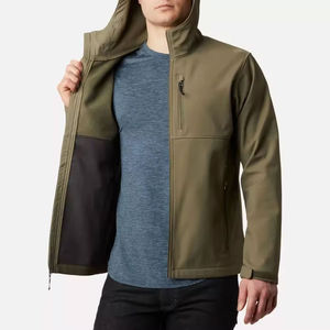 Custom New <b>Men</b>’s <b>Reflective</b> Rain-Protection Softshell <b>Jacket</b> Breathable Casual Outerwear Wholesale Price Performance Wear - Product Image 4