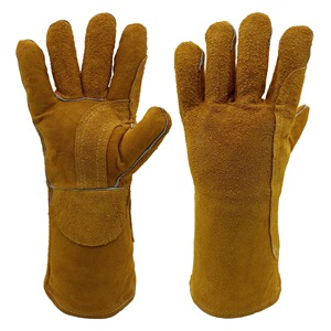 Nuevos Guantes de Soldadura de Cuero Vacuno Resistentes al Calor 2026, Hechos a Medida, Antideslizantes, Sin Látex, Sin Polvo - Product Image 4