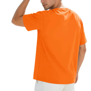 T-shirt Ringer Homme Teint et Délavé Tendance, Coupe Ample Vintage Sport Décontracté Streetwear, Épaules Tombantes Oversize, Taille Personnalisée - Product Image 3