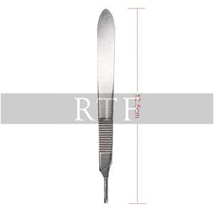 Mango de acero inoxidable para bisturí, soporte de cuchilla quirúrgica de acero alemán de 12,5 cm - Product Image 4