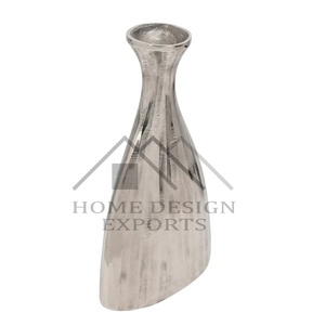 Vases à fleurs abstraits en aluminium, décorations modernes pour mariages et événements, finition nickelée, écologiques, pour la maison et la table - Vente chaude - Product Image 2