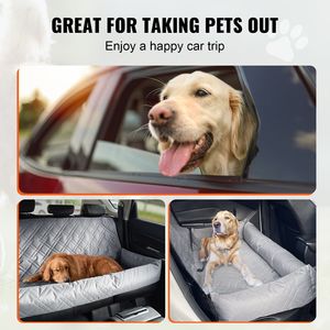 Siège rehausseur imperméable pour chien en tissu Oxford sécurisé avec rembourrage en coton PP et laisse de sécurité pour siège auto pour animaux de compagnie, lit de voiture pour chien - Product Image 6