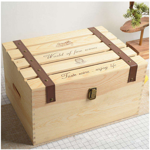 Caja de Regalo para Vino de Madera de Caucho Premium, Porta Botellas Individual Resistente con Asa, Empaque de Vino Ecológico y Sostenible - Product Image 4
