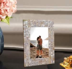 Marco de Fotos de Lujo con Incrustaciones de Madreperla, Marco de Fotos Hecho a Mano con Concha de MOP para Decoración del Hogar y Venta al por Mayor - Product Image 3