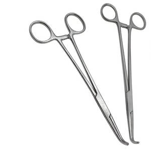 Pinzas Hemostáticas Quirúrgicas, Pinza para Pedículo Renal, Pinza de Bloqueo para Arteria, Instrumento de Cirugía General de Acero Inoxidable, Certificado CE - Product Image 4