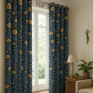 Cortinas para Sala de Estar, Fabricante Mayorista, Cortinas de Lujo 100% Algodón con Cenefas de Verano - Product Image 5