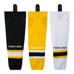 Chaussettes de hockey sur glace de qualité supérieure, 100 % polyester, respirantes, écologiques, à compression, avec semelle personnalisée pour une performance maximale. - Product Image 4