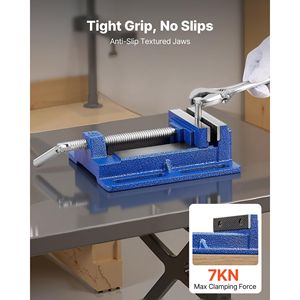 Morsa da banco portatile con apertura da 4 pollici, facile installazione, costruzione durevole in ghisa, base scanalata - Product Image 2