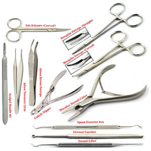 Juego de herramientas de podología de buena calidad para el cuidado de uñas gruesas de los pies, a precios de mayorista, instrumentos de podología de la mejor calidad. - Product Image 1