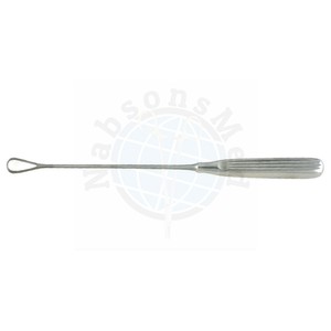 Curette utérine Sims 11 pouces (27,9 cm) à tige flexible, taille 3, manche malléable, en acier inoxydable, instrument manuel de chirurgie générale - Product Image 5