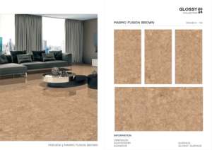 Azulejo de Porcelana Brillante con Aspecto de Piedra Premium, Formato Grande 600x1200, Superficie Pulida, para Paredes y Pisos, Uso Interior y Exterior Moderno - Product Image 3