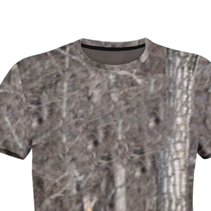 T-shirt à manches courtes pour homme, col rond, imprimé photo forêt, coupe ample, vêtement décontracté, 100% coton, tissu respirant, écologique - Product Image 5