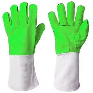 Gants de soudage en cuir de vachette renforcé, résistants aux flammes, pour la protection des mains et des bras lors du barbecue - Product Image 5