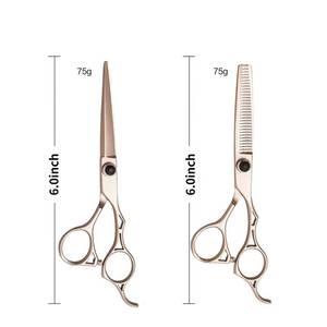 Morje Surgical Ensemble de ciseaux professionnels pour salon de coiffure, ciseaux à effiler, peigne, acier inoxydable 4Cr13, pour droitiers, légers - Product Image 2