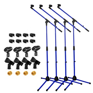 5 Core Mic <b>Stand</b> Floor 4Pc Adjustable 72" Tripod <b>Microphone</b> <b>Stands</b> w Telescoping Boom Arm - Product Image 2
