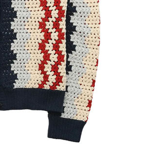 OEM Winter Thick V-Neck Anti-Wrinkle <b>Men's</b> <b>Cardigan</b> <b>Sweater</b> Nylon Acrylic Covered Button Custom Embroidery Sorority Varsity - Product Image 4