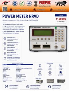 เครื่องวัดพลังงาน RF แบบ NRVD 2 ช่องสัญญาณ พร้อมหน้าจอ LCD แสดงผลค่าเฉลี่ยพลังงาน  ควบคุมการทำงานด้วยอีเธอร์เน็ต เหมาะสำหรับการทดสอบในห้องปฏิบัติการและการทดสอบโทรคมนาคม - Product Image 1