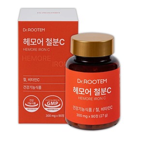 Suplementos alimenticios para el cuidado de la salud DR ROOTEM, Tabletas de Hemor Hierro C Ferrous Fumarate Coreanas, Hechas en Corea, 27 g - Product Image 6