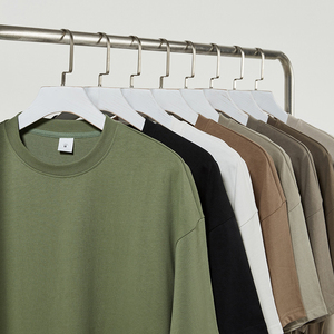 T-shirt Homme Oversize à Manches Courtes Col Rond 100% Coton Jersey Couleur Unie Coupe Boxy Décontractée - Product Image 3