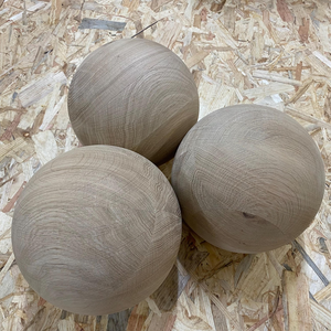 FAIZA <b>CRAFT</b> 50mm Unfinished Natural <b>Wooden</b> <b>Ball</b> <b>Craft</b> <b>Balls</b> for Home Decoration Modern Floral Botanical Design Wedding DIY - Product Image 6