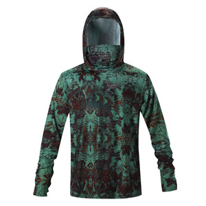 Sudadera con Capucha de Pesca para Hombre de Alta Calidad, 100% Poliéster, Absorbe la Humedad, Refrescante, UPF 50, para Uso en Exteriores de Verano - Product Image 1