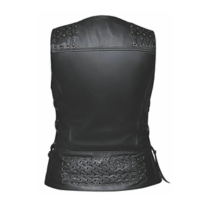 Chaleco de Cuero de Ante con Flecos para Mujer, Estilo Western, Personalizable, Precio de Fábrica, Venta al Por Mayor - Product Image 1