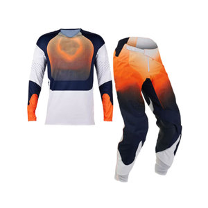 Conjunto de Jersey y Pantalones de Motocross para Hombre, Manga Larga, Impresión por Sublimación, Secado Rápido, Color Degradado, Ropa de Carreras de Motocicleta - Product Image 1