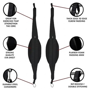 Sangles abdominales pliables en néoprène avec logo personnalisé, respirantes, écologiques, antidérapantes, épaisseur 6 mm, protection professionnelle - Product Image 4