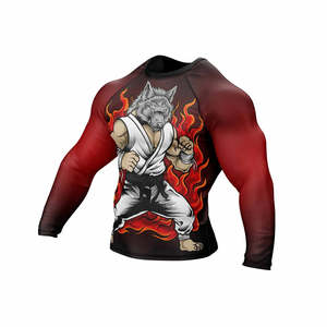 Unisex 100% Polyester Full <b>Sleeve</b> Rash Guard for Adults with Custom Printed Logos - Product Image 3