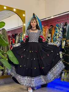 Robes de mariée décontractées afghanes Kuchi, dernier design, pour femmes, avec broderies riches, robe afghane longue jusqu'aux chevilles, respirante, pour femmes - Product Image 6