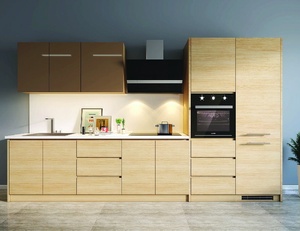 Vietnam Modern <b>Wall</b>-Mounted Kitchen <b>Cabinets</b> Durable Particle Board MDF Plywood Eco-Friendly <b>Metal</b> Handles Apartment Use 5 - Product Image 1
