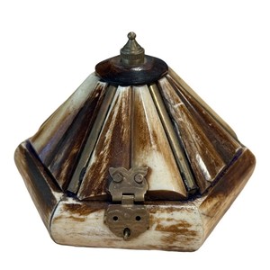 Elegant Design Bone Inlayed Eco-Friendly Classic Jeweller Box High Quality Lid <b>Iron</b> Knob Home Decorative Dressing Jewelry Box - Product Image 1
