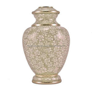 Urnas de cremación de latón hechas a mano para cenizas, suministros funerarios de artesanía superior - Product Image 5