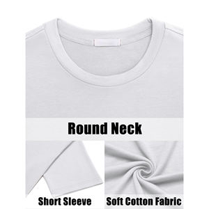 Ensembles de shorts pour hommes grandes tailles, t-shirt à manches courtes col rond uni et shorts décontractés d'été pour hommes - Product Image 3