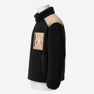 Men Polar Sherpa <b>Jacket</b> With A Plush Texture Cozy Feel And Warm Design For Winter Outings Travel And Everyday Wear - Product Image 5