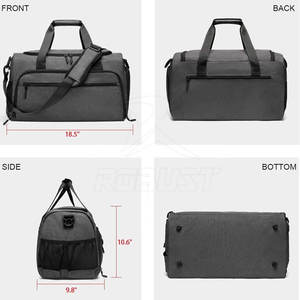 Bolsa de Viaje Clásica, Ligera y Resistente con Cierre de Cremallera, Ecológica, para Gimnasio, Deportes, Viajes y Uso Diario - Product Image 5