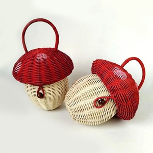 Great choice kids handbag made by hand natural rattan toddler <b>toy</b> <b>basket</b> <b>storage</b> container <b>baskets</b> - Product Image 2
