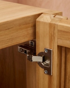 Meuble-lavabo contemporain en teck avec vasque à poser, pour projets hôteliers et fabricants sous contrat - Product Image 6