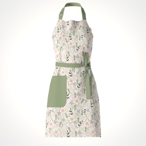 Tablier de cuisine réglable en coton avec poche avant, tablier de chef professionnel pour la maison - Product Image 3