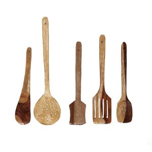 Juego de 3 Cucharas de Servir Modernas y Elegantes con Mango de Madera, Ideales para Sales de Baño, Dulces, Especias, Frutos Secos y Harina - Product Image 2