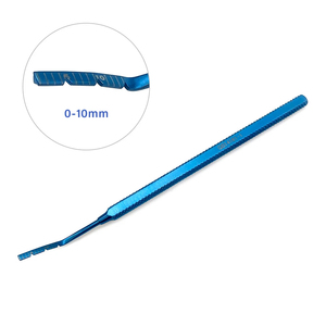 Regla de Marcación Escleral de Titanio Helveston 0–10 mm, Instrumento Quirúrgico Oftálmico, Herramienta de Medición Ocular, Regla Microquirúrgica Reutilizable - Product Image 2