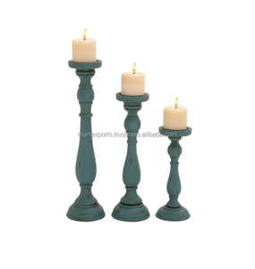 Portavelas de madera elegante superventas vajilla decorativa del exportador indio para decoración del hogar e iluminación Ideas de regalo - Product Image 6