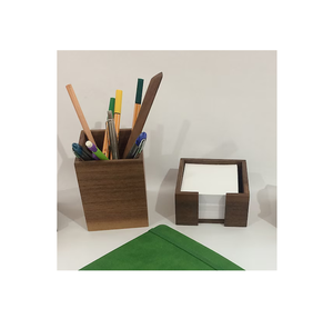 Modern minimalist wooden <b>Sticky</b> <b>notes</b> Holder Handmade Polished Natural Wooden Color Desktop Organizer At Best Selling Sale - Product Image 3