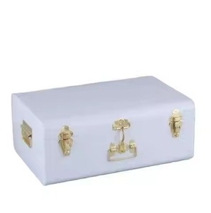 Minimalist Metal <b>Storage</b> <b>Box</b> Set Lidded <b>Stackable</b> Rectangle Medium Capacity for Home Organization Trunk <b>Box</b> - Product Image 2