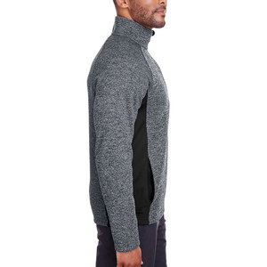 Pull de golf à col zippé pour homme - Pull d'hiver 100 % coton molletonné pour le sport avec logo personnalisé sur le devant - T-shirt athlétique vierge - Product Image 5