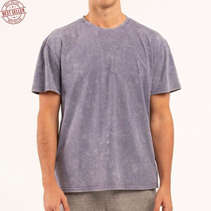 T-shirt délavé au soleil de qualité supérieure, fabriqué au Pakistan, 100 % coton, logo personnalisé, vêtement décontracté, t-shirt délavé au soleil pour la vente en ligne - Product Image 1